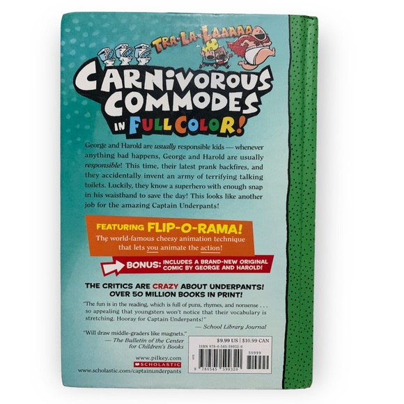 Captain Underpants and The Attack of The Talking Toilets Book - Picture 2 of 5